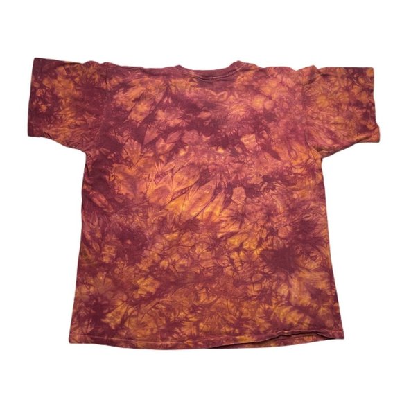 vintage 90’s Native American Tie Dye Acid Wash T Shirt 1995 Single Stitched XL - Picture 2 of 7